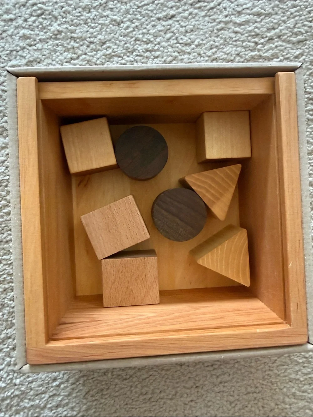 NIB Wooden Story Shape Sorter
